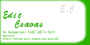 edit csavas business card